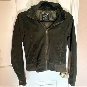 NECA Twilight Bella Swan New Moon Green Corduroy Jacket with Hoodie